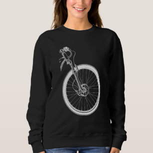 Bicycle silhouette sweatshirt