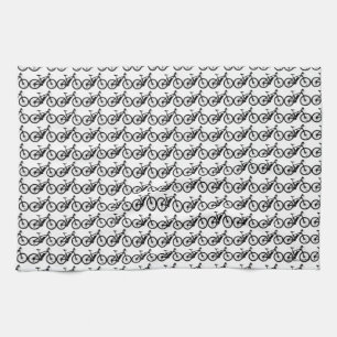 Bicycle Silhouette Towel