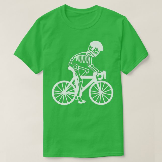 Bicycle Skeleton  T-Shirt (Design Front)
