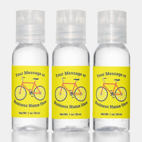 Bicycle Sports Bike Cycling Business Logo Name Hand Sanitizer