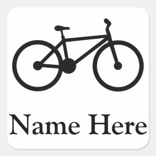 Bicycle Square Sticker