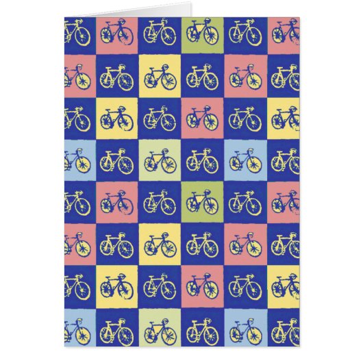 bicycle squared pattern cards (Front)