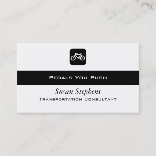 Customizable Bicycle Symbol Business Card Templates
