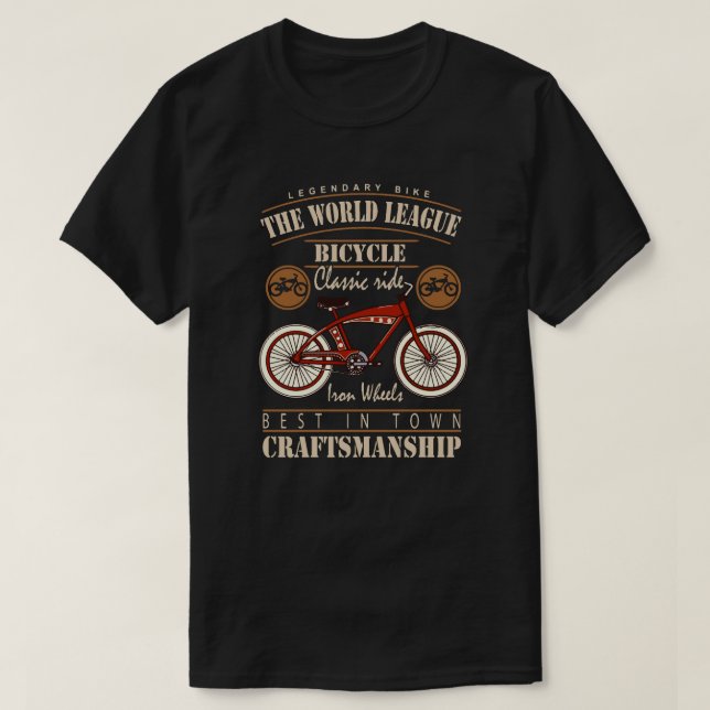 Bicycle T-shirt for man, women (Design Front)