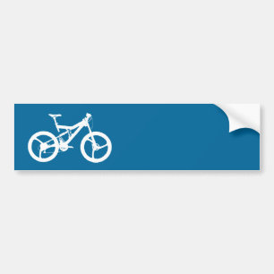 Bicycle template bumper sticker
