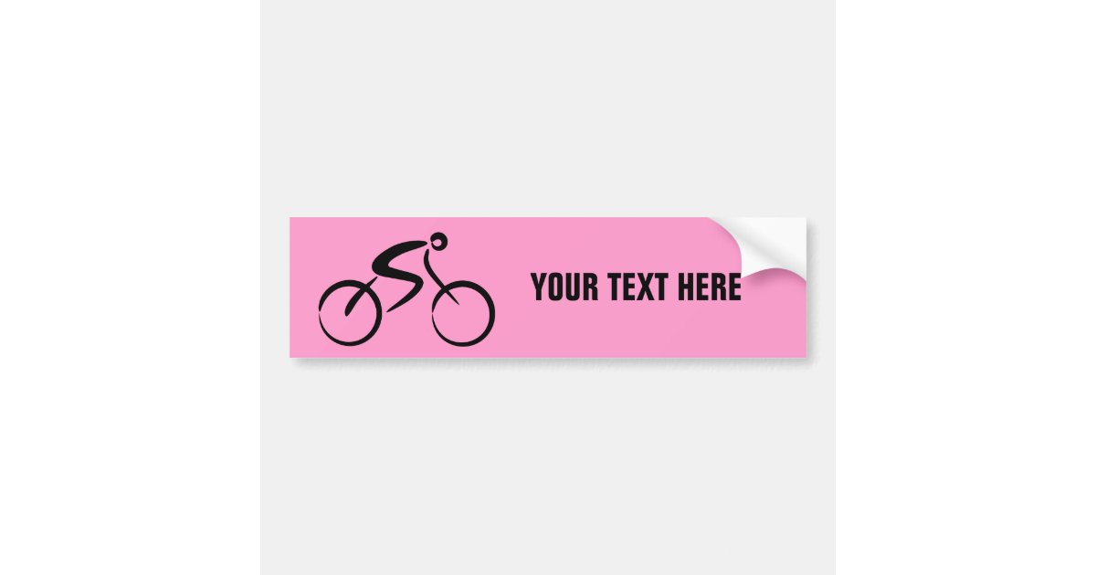 Bicycle template bumper sticker Zazzle