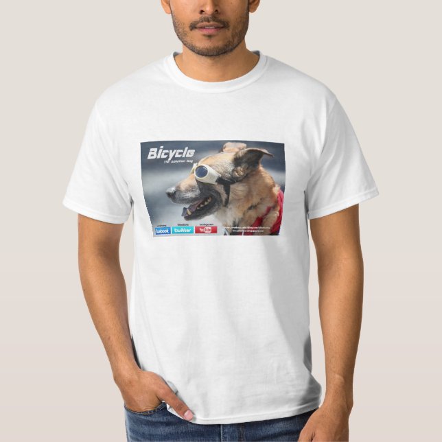 Bicycle The Dog T-Shirts (fb info. on back) (Front)