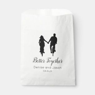 Bicycle Themed Better Together Wedding Napkins Favor Bag