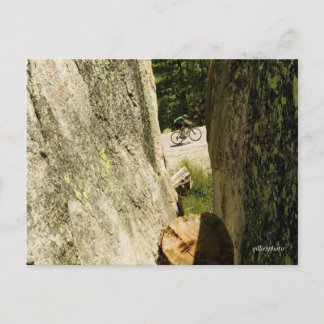 Bicycle Through the Granite Postcard