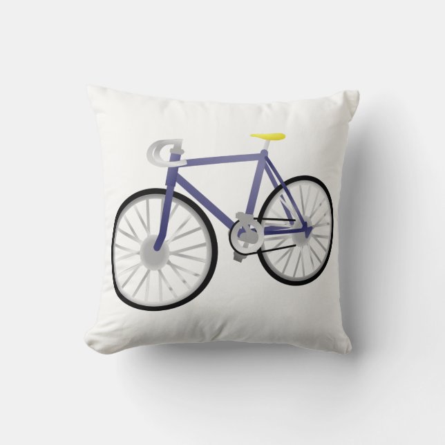 Bicycle Throw Pillow (Front)