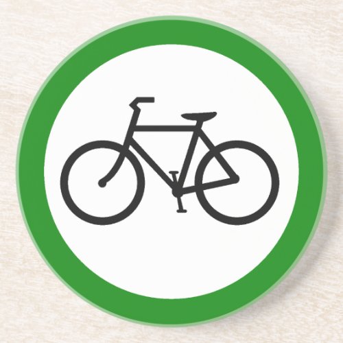 Bicycle Traffic Highway Sign Coaster