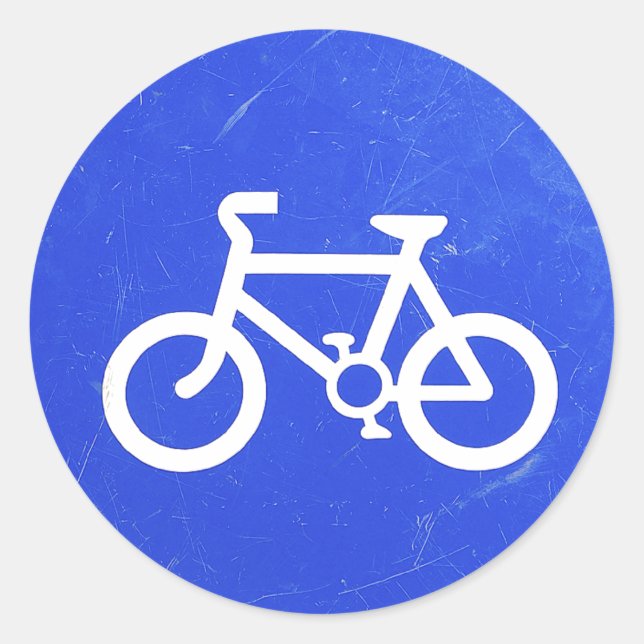 Bicycle Traffic Sign Stickers (Front)
