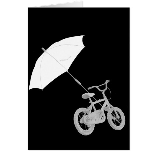 bicycle + umbrella card