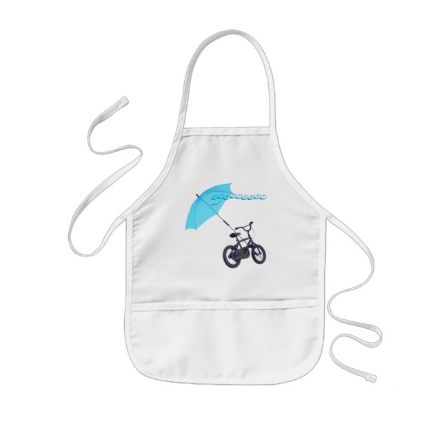 bicycle + umbrella kids' apron (Front)