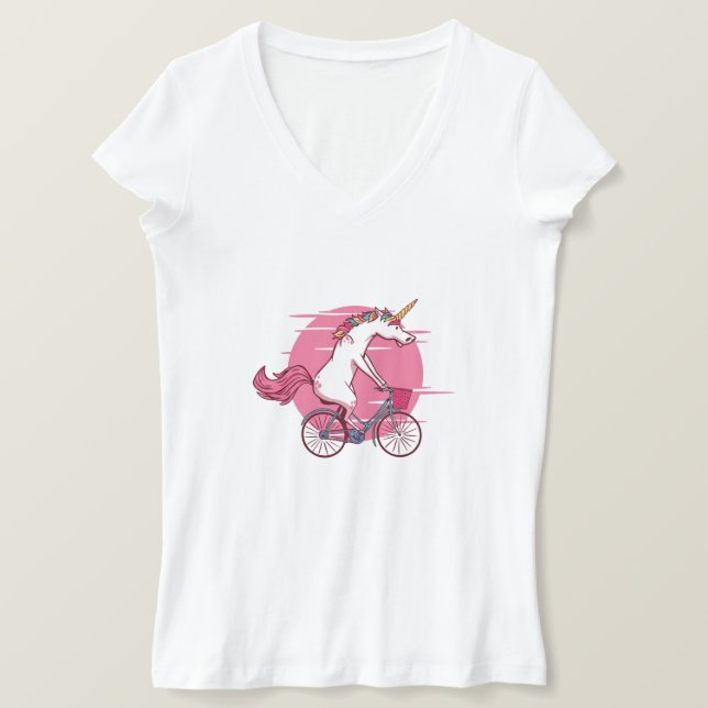 Bicycle Unicorn T-Shirt (Design Front)