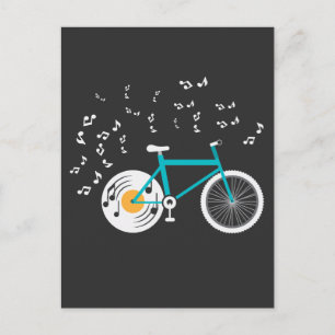 Bicycle Vinyl Record Player Bike Music Notes
