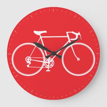 Bicycle Wall Clock by dawnfx at Zazzle