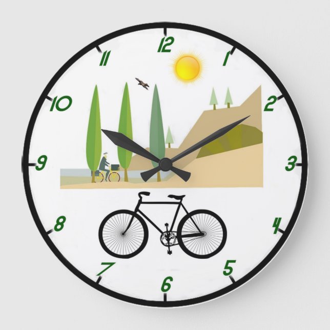 Bicycle Wall Clock (Front)
