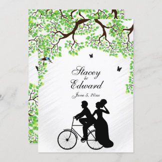  Bicycle Wedding Invitation 