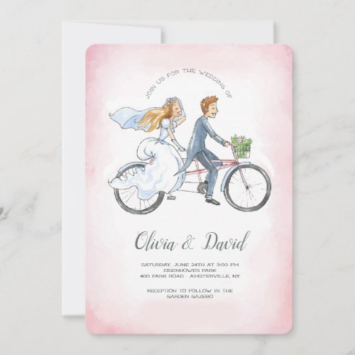 Bicycle Wedding Invitation