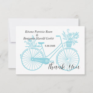 Bicycle Wedding Thank You Card