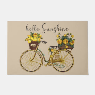 Bicycle Welcome Mat, Bike Doormat, Bike Rider Gift Doormat