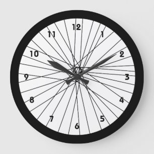 Bicycle Wheel clock with numbers