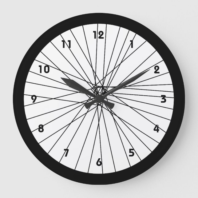 Bicycle Wheel clock with numbers (Front)