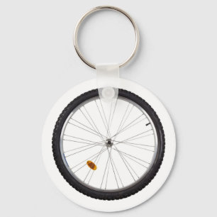 Bicycle wheel keychain