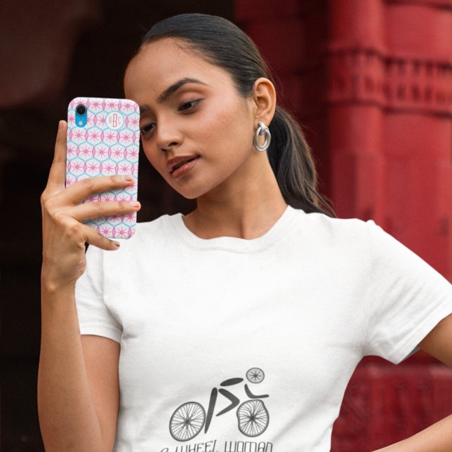 Bicycle wheel pretty pattern add initials Case-Mate iPhone case (Creator Uploaded)