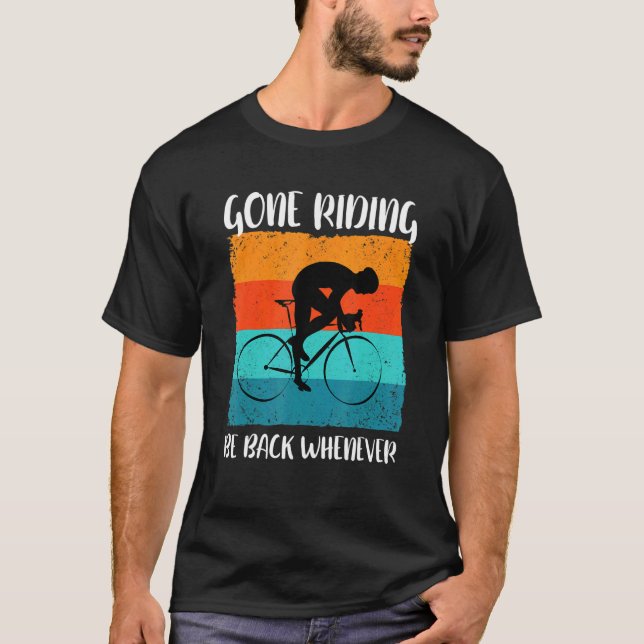 bicycle wheel road bike travel time bike 3 T-Shirt (Front)