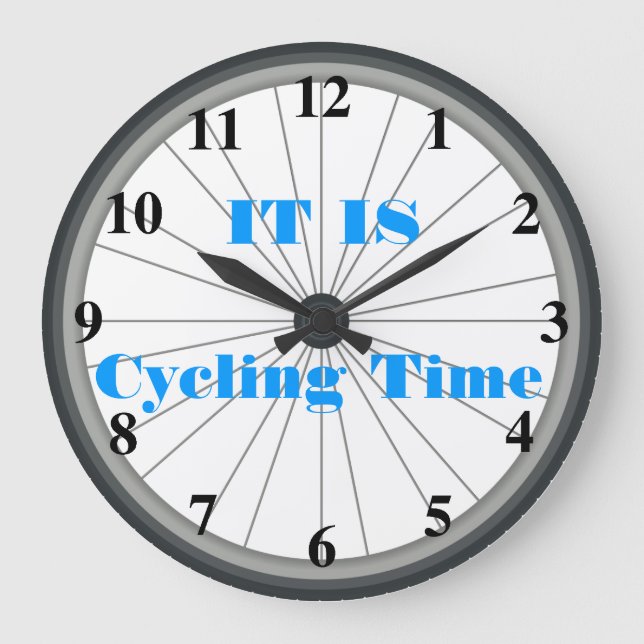 Bicycle Wheel Wall Clock (Front)
