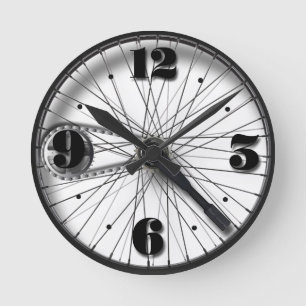 bicycle wheel wall clock
