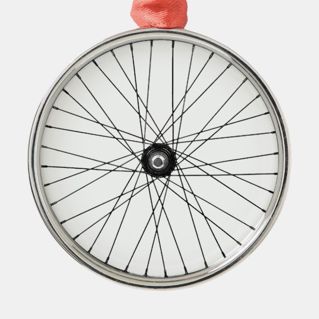 bicycle wire wheel metal ornament (Front)