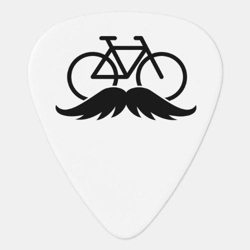 Bicycle with a mustache for mamil Fat or raccycle Guitar Pick