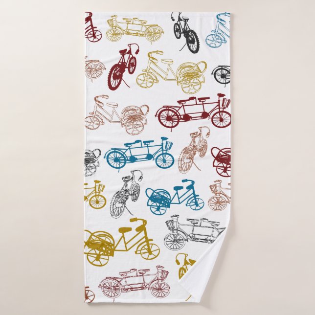 Bicycles Bathroom Towel Set (Bath Towel)