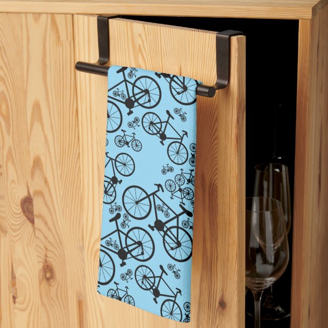 Bicycles Big and Small Kitchen Towel (Thirds Fold)