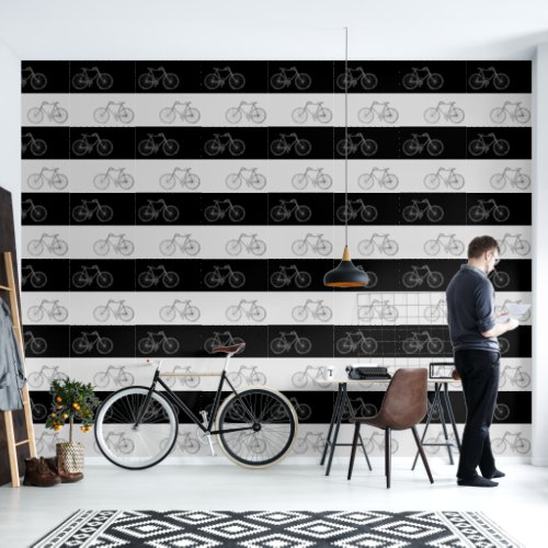 Bicycles Black  Gray Wallpaper