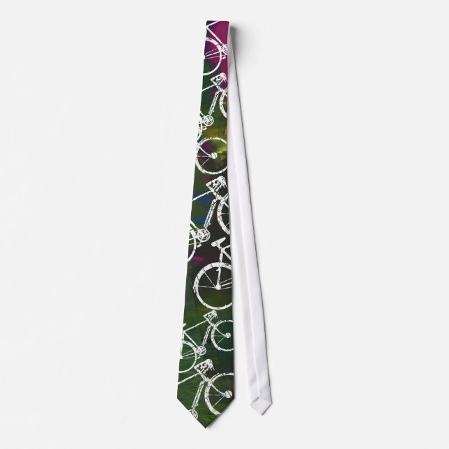 Bicycles blue neck tie (Front)