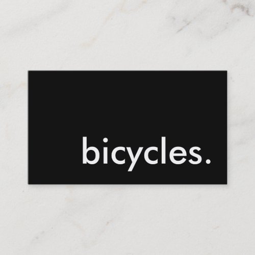 bicycles. business card templates