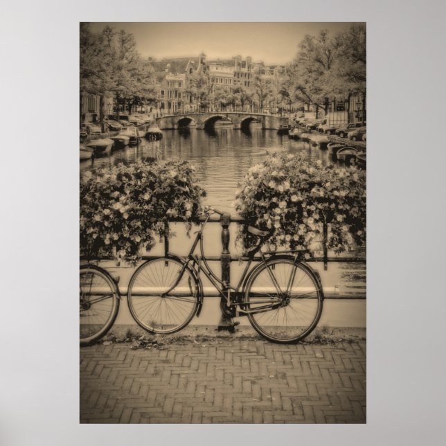 Bicycles & Canals - Classic Amsterdam - Poster (Front)