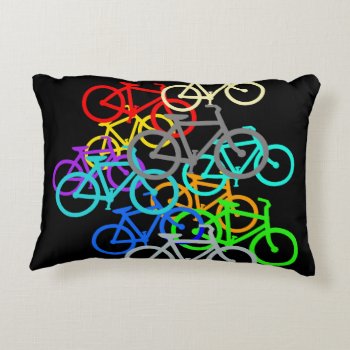 Bicycles Decorative Pillow by Impactzone at Zazzle