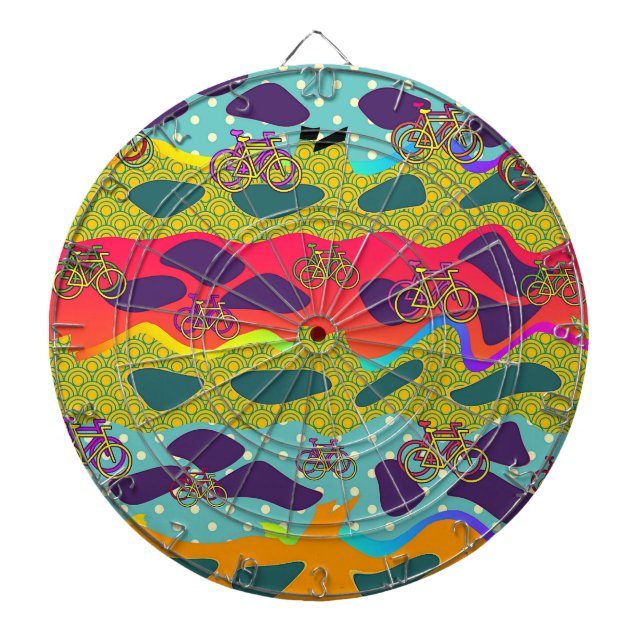 Bicycles Fun Novelty  Dart Board (Front)