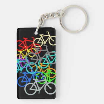 Bicycles Keychain by Impactzone at Zazzle