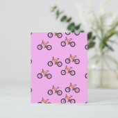 Bicycles pattern on pink (Standing Front)