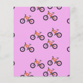 Bicycles pattern on pink (Front)