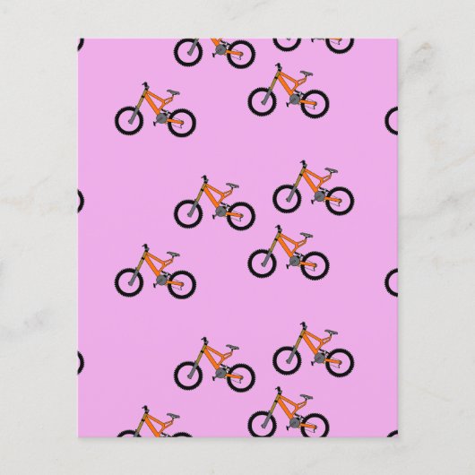 Bicycles pattern on pink (Front)