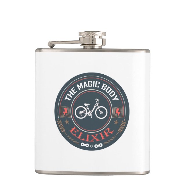 Bicycles, The Magic Body Elixir Flask (Front)