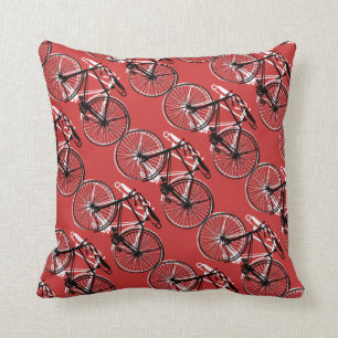 Bicycles Throw Pillow