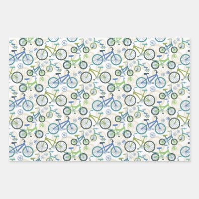 Bicycles Wrapping Paper Sheets